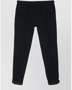 Dondup Pants Belt Loops Rolled Cuffs Back Pockets - Blue