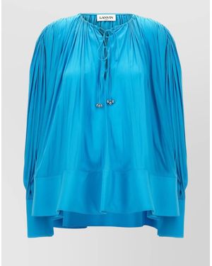 Lanvin Wide Blouse - Blue