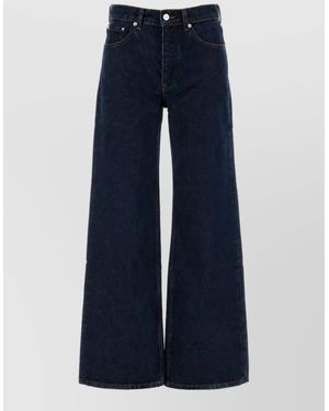 Anine Bing Denim Wide-Leg Jeans - Blue