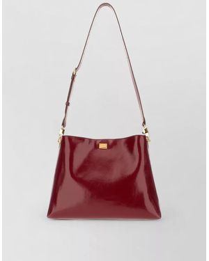 Dolce & Gabbana Shoulder Bag Adjustable Strap Tone Hardware - Red