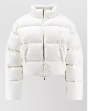 Gucci Cropped Down Bomber Jacket - Natural