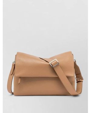 Gianni Chiarini Leather Three Crossbody Bag - Natural
