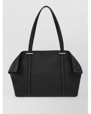 Ferragamo Scarf Medium Crossbody Bag Top Handles - Black