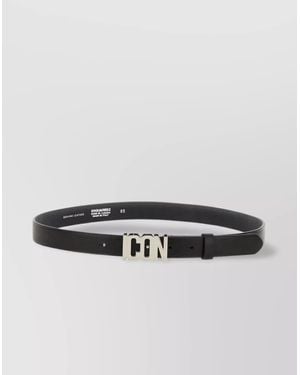 DSquared² Leather Belt With Iconic Buckle - Multicolor