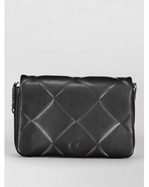 Calvin Klein Quilted Clutch Bag - Grey