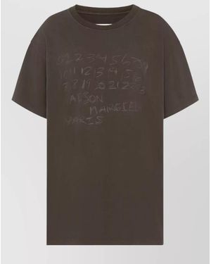 Maison Margiela Cotton Graphic Print Short-Sleeve T-Shirt - Multicolour