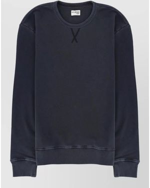 Fay Archive Logo Crew Neck Sweatshirt - Blue
