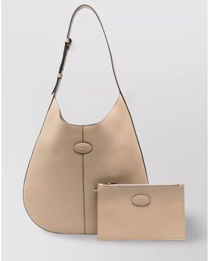 Tod's Di Bag Small Leather Shoulder Bag - Natural