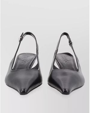 Aeyde Leather Mules - Metallic