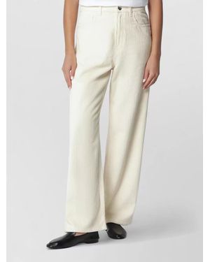 Rohe High Waist Wide Leg Tailored Pants - Natural