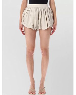 Frankie Shop Linen Bubble Hem Shorts - Multicolour