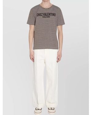 Valentino Garavani Striped Regular-Fit T-Shirt - White