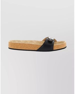 Balenciaga Scholl Collaboration Sandals Cork Sole - Multicolor
