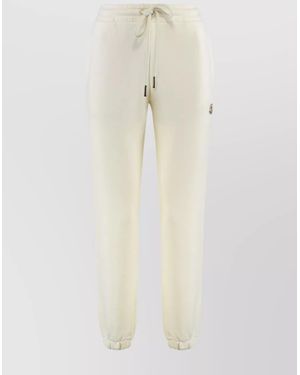 Moncler Cotton Track Trousers - Natural