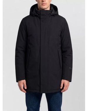 Herno Gore-Tex Down Hooded Short Parka - Blue