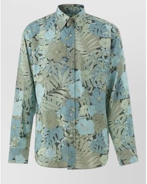 Tom Ford Floral Print Shirt - Green