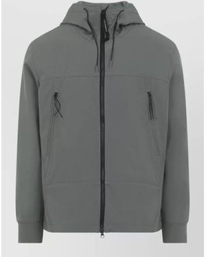 C.P. Company Hooded Goggle Jacket Adjustable Drawstrings - Grey