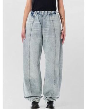 Haikure Denim High-Rise Wide-Leg Pants - Blue