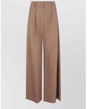 DR. HOPE Wide-Leg Pants - Brown