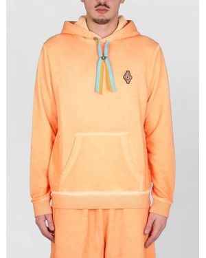 Marcelo Burlon Sunset Cross Regular Hooded Sweatshirt - Orange
