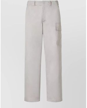 Fendi Cotton Gabardine Cargo Trousers - White
