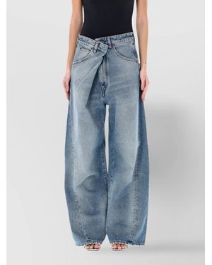 DARKPARK Cotton Wide-Leg Jeans - Blue