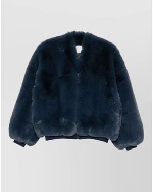 Frankie Shop Faux Fur Jacket - Blue