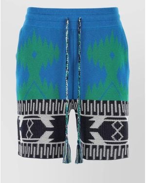 Alanui Geometric Shorts - Blue