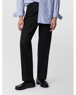Santaniello Cotton Tailored Trousers - Black