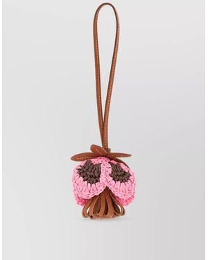 Miu Miu Leather Charm - White