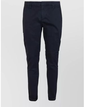 Dondup Low-Rise Straight-Leg Trousers - Blue