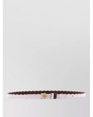 Fendi Ff Diamonds Reversible Belt Adjustable Fit - White