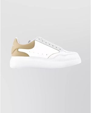 McQueen Large Sneakers Leather Design - White