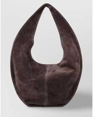 Maeden Leather Market Tote Bag - Brown