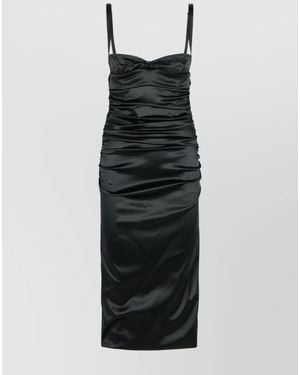 Dolce & Gabbana Silk Blend Dress - White