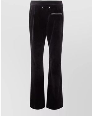 Golden Goose Cotton Velvet Slightly Flared Trousers - Black