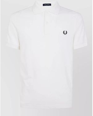 Fred Perry Cotton Polo Shirt - White