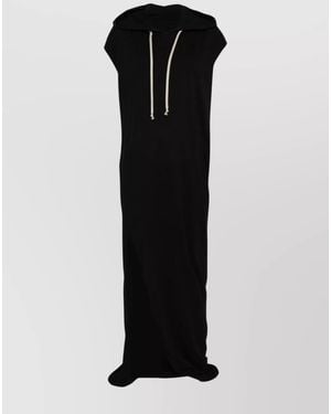 Rick Owens Hooded Maxi Dress - Black