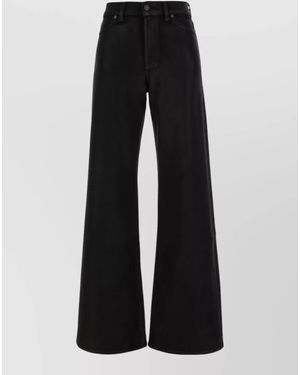 7 For All Mankind Wide-Leg Jeans - Black