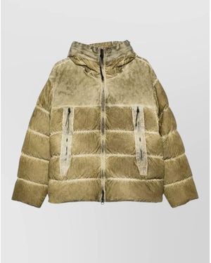 C.P. Company Hooded Quilted Down Jacket Casual Style - Metallic
