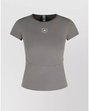 adidas By Stella McCartney Short-Sleeve Crew-Neck T-Shirt - Grey