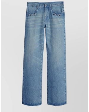 Gucci Denim Low-Rise Flared Jeans - Blue