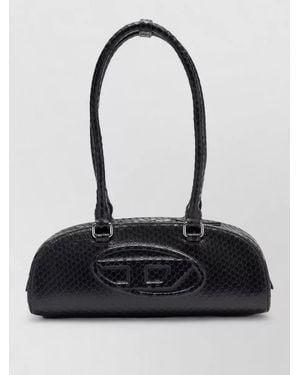 DIESEL Shoulder Bag Rectangular Shape Silk Nylon - Black