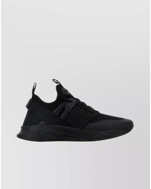 Tom Ford Logo Low-Top Trainers - Black