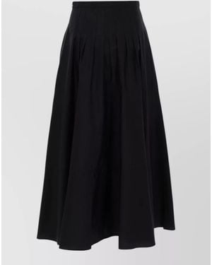 Max Mara Cotton Maxi Skirt - Black