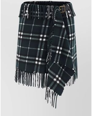 Burberry Cashmere Wool Mini Skirt - Multicolour