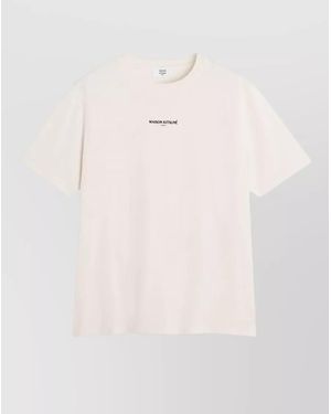 Maison Kitsuné Organic Cotton Logo T-Shirt - Natural