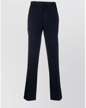 Circolo 1901 Cotton Mid-Rise Straight-Leg Trousers - Blue