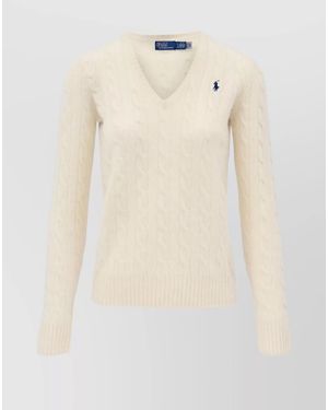 Polo Ralph Lauren Kimberly Cable Knit Pullover - Natural