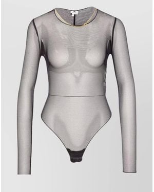 Elisabetta Franchi Sleeveless Bodysuit - Grey